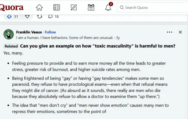 How harmful masculinity endangers the lives of men especially young boys