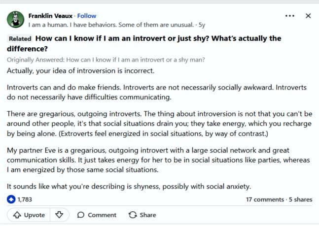 How do I know if I am An introvert? or am I just being shy?