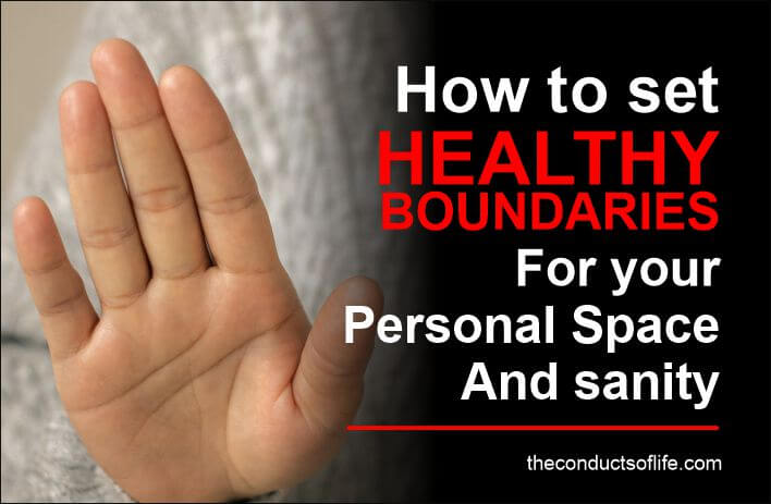 It's essential to know how to set healthy boundaries for one's mental health