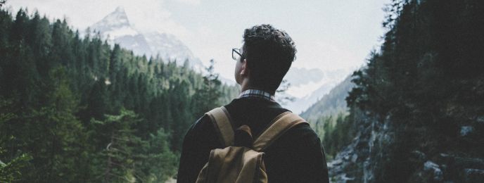 A man applying intuition by watching nature