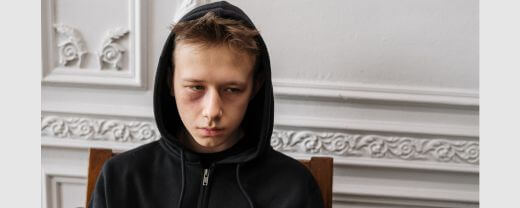 A teenager suffering from mental health problems