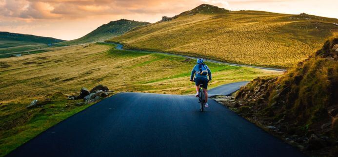 A biker steps out of his comfort zone into the rough