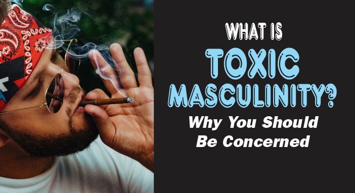 A young man smoking in a demonstration of toxic masculinity