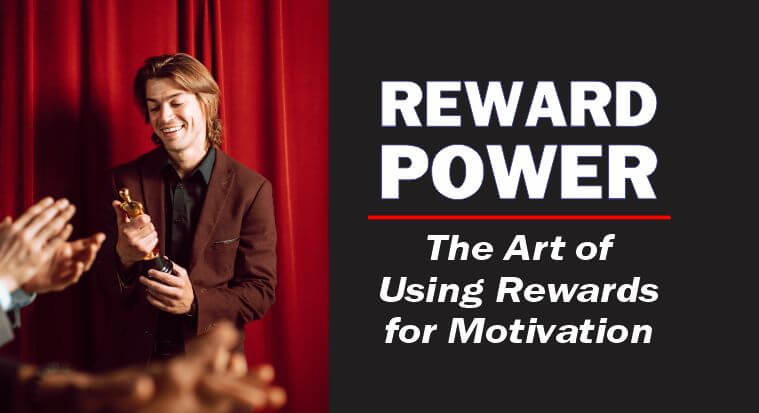 Reward power in play as a man receives performance award