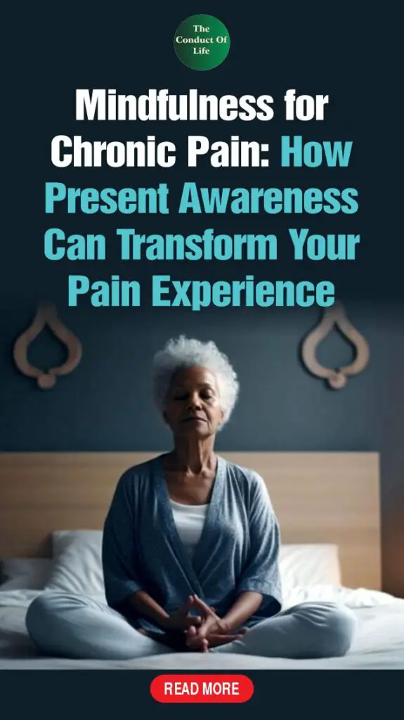 Mindfulness for Chronic Pain: How Present Awareness Can Transform Your Pain Experience 2 An elderly woman managing pain with mindfulness