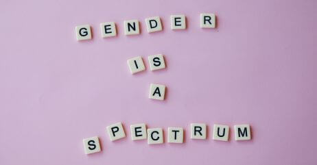 Tiles depicting gender as a spectrum
