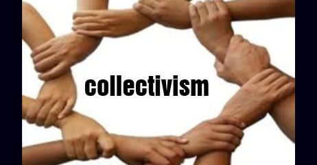 Many hands joined in an locked pattern in demonstration of collectivism