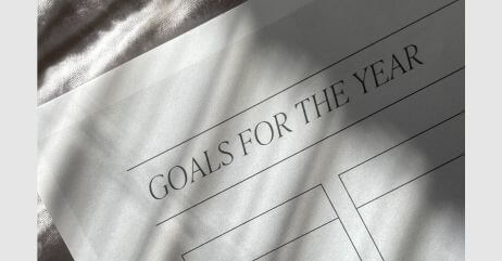 A goal-setting table for the year