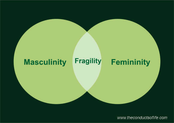 Fragile masculinity infographic