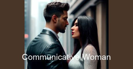 Communicative woman