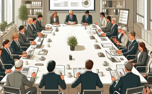 How to conduct a meeting with staff members of an organization