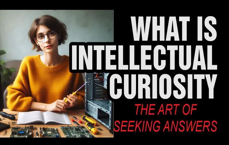 A lady trying to answer questions about computers in demonstrating intellectual curiosity