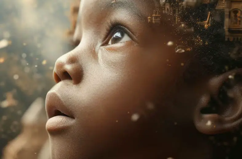 Human Instincts: Understanding the Innate Drives That Shape Us 3 A child looking into the void depicting the evolution of human instinct in human history