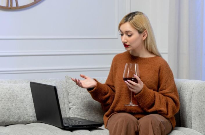 Lady Etiquette Rules Every Woman Should Know 8 A lady demonstrating social media etiquette for women