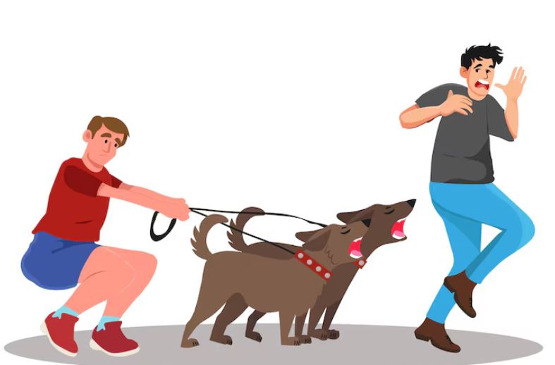 Human Instincts: Understanding the Innate Drives That Shape Us 4 A man instinctively running away from dogs