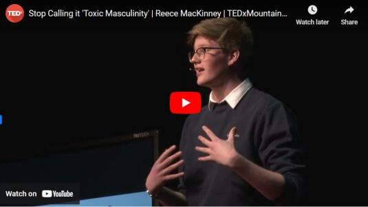 TEDTalk on harmful masculinity