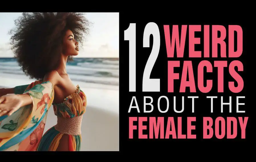 A woman depicting facts about female bodies