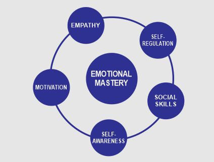 Infographic of components of emotional mastery