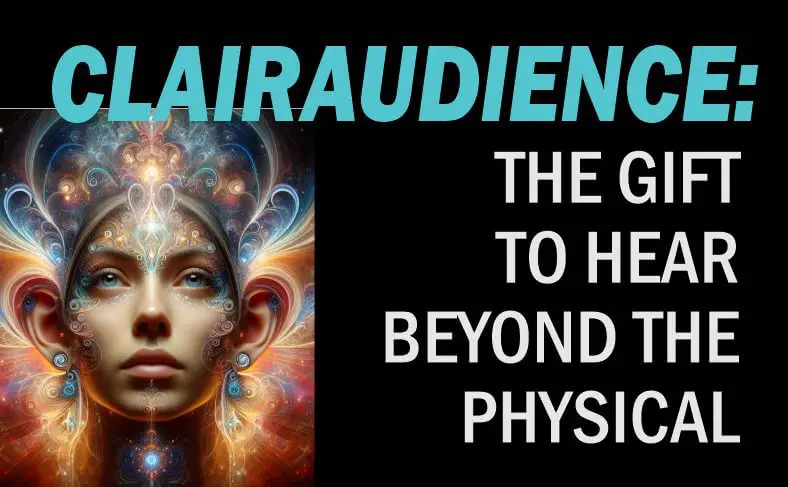 A woman hearing from the infinite through clairaudience