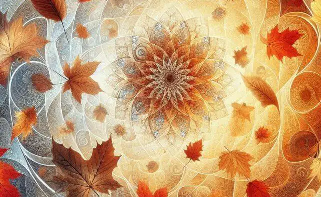 A DIY design of fall wallpaper design