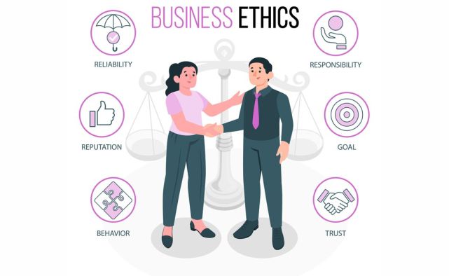 Two business people with that have mastered the business ethics