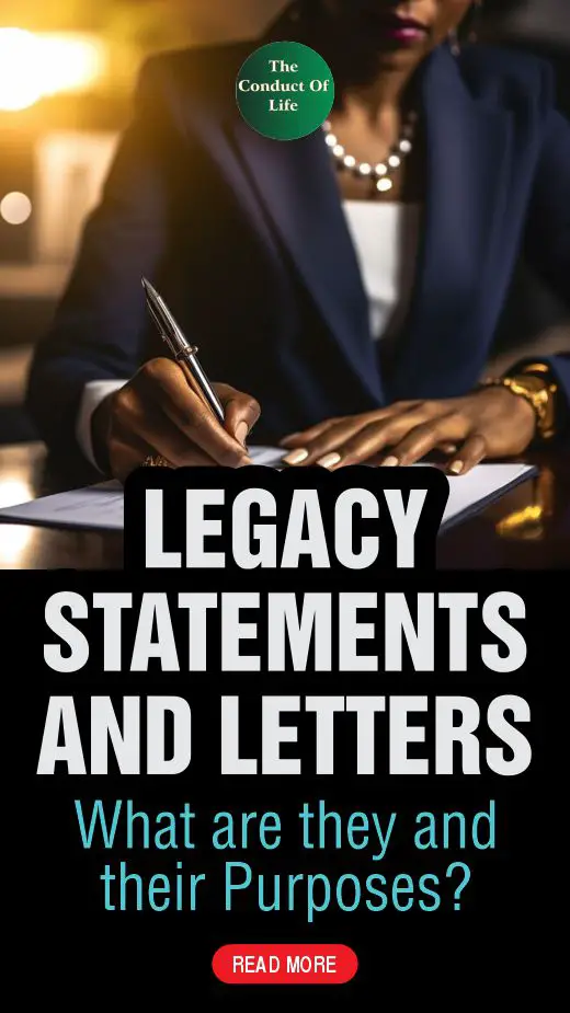 A woman writing a legacy stement