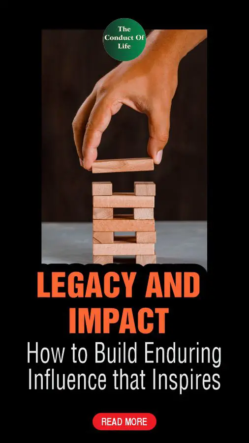 A depiction of a hand building legacy and impact