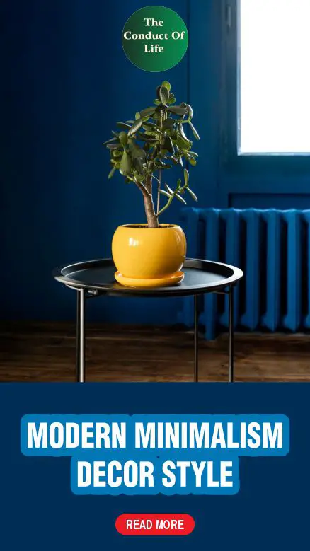 Modern minimalism home decor style