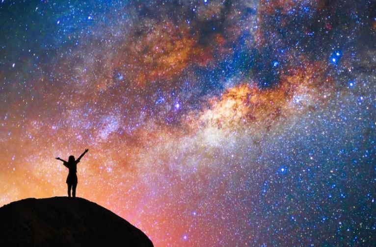 Natural cosmos - Someone looking into the vast universe
