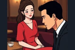 A lady understands the signs that a man likes her through his body language