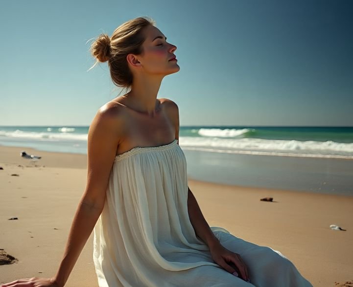 A woman expressing her lifestyle values