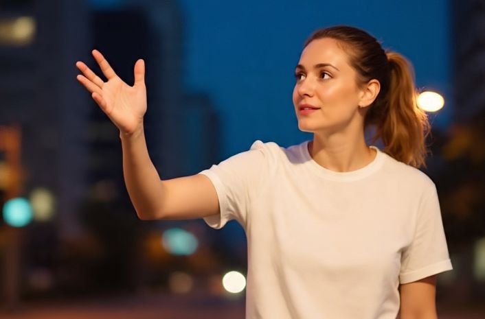 Nonverbal Communication: Reading Social Cues and Body Language Like a Pro 3 A woman making a gesture with posture