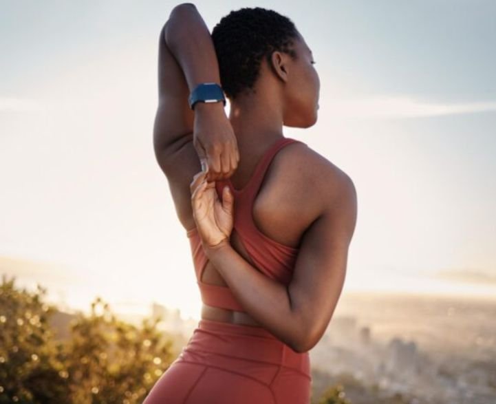 A lady engaging in Body Awareness