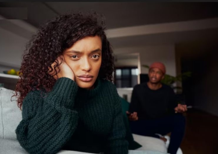 A lady going through Emotional Cheating